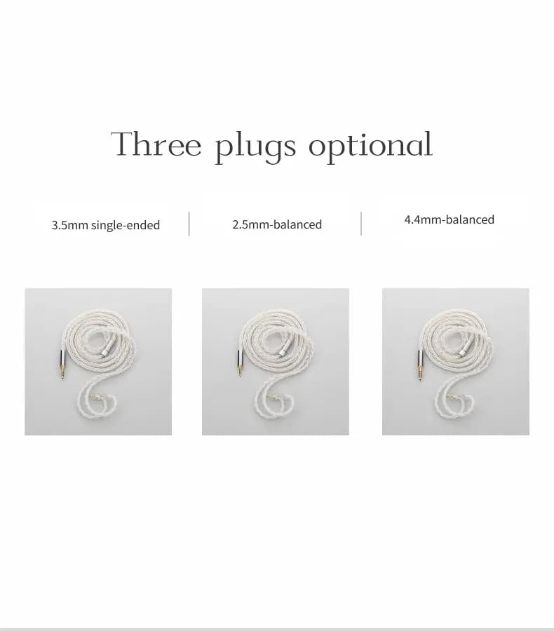 Moondrop Line K Upgrade Cable High Purity Copper Silver Plated KATO Cable IEMs (4.4mm) - Image 4
