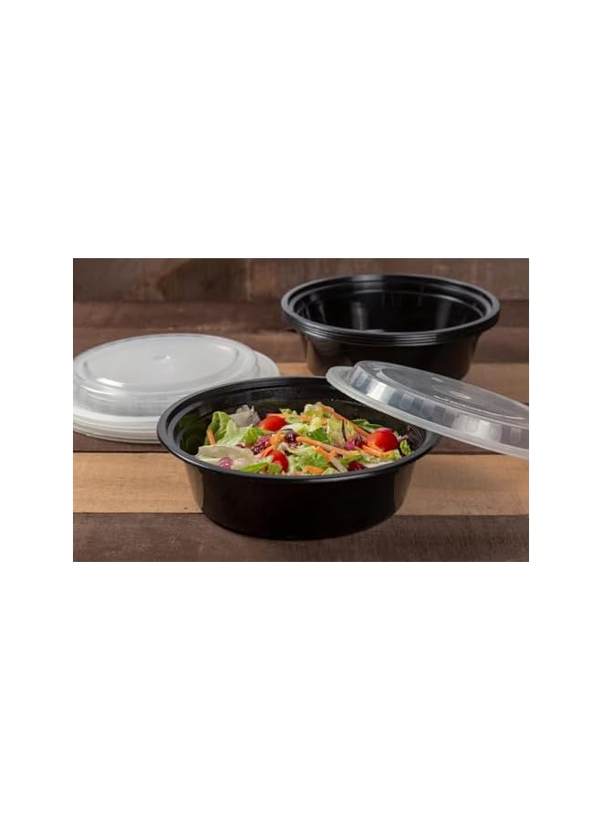 S-TOP Meal Prep Container Reusable Bpa Free – [10 1 Compartment (32 ounces) Disposable Round Food Container With Lids Vacuum Seal Meal Prep Tupperware Microwaveable Freezer To Go Containers - Image 2