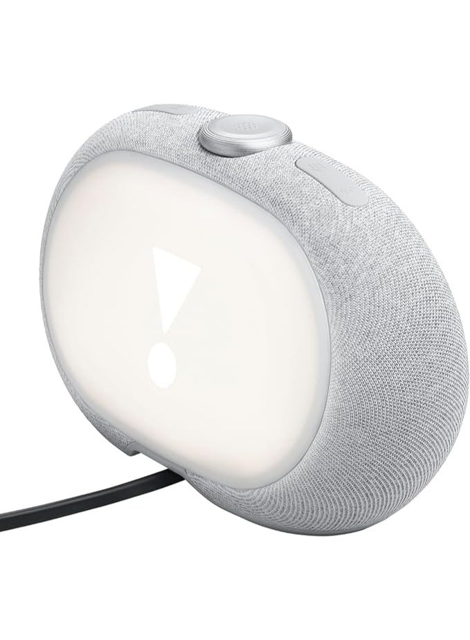 جي بي إل ساعة منبه راديو رقمية JBL Horizon 3، مزودة براديو DAB+/FM وبلوتوث، ومنبه بتأثير شروق الشمس، وشحن USB-C، وبطارية وكهرباء، وصوت احترافي، ومتوافقة مع تطبيق ONE، لون رمادي - Image 4