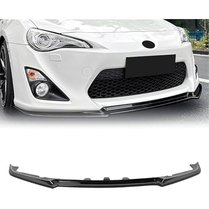 Depisuta Front Bumper Lip Spoiler, Glossy Black ABS Racing Body Kit Compatible with GT86 FT86 FR S, for 2012 to 2016 Model Easy to Install Enhanced Protecting - Image 4