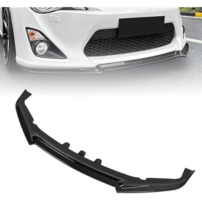 Depisuta Front Bumper Lip Spoiler, Glossy Black ABS Racing Body Kit Compatible with GT86 FT86 FR S, for 2012 to 2016 Model Easy to Install Enhanced Protecting - Image 5