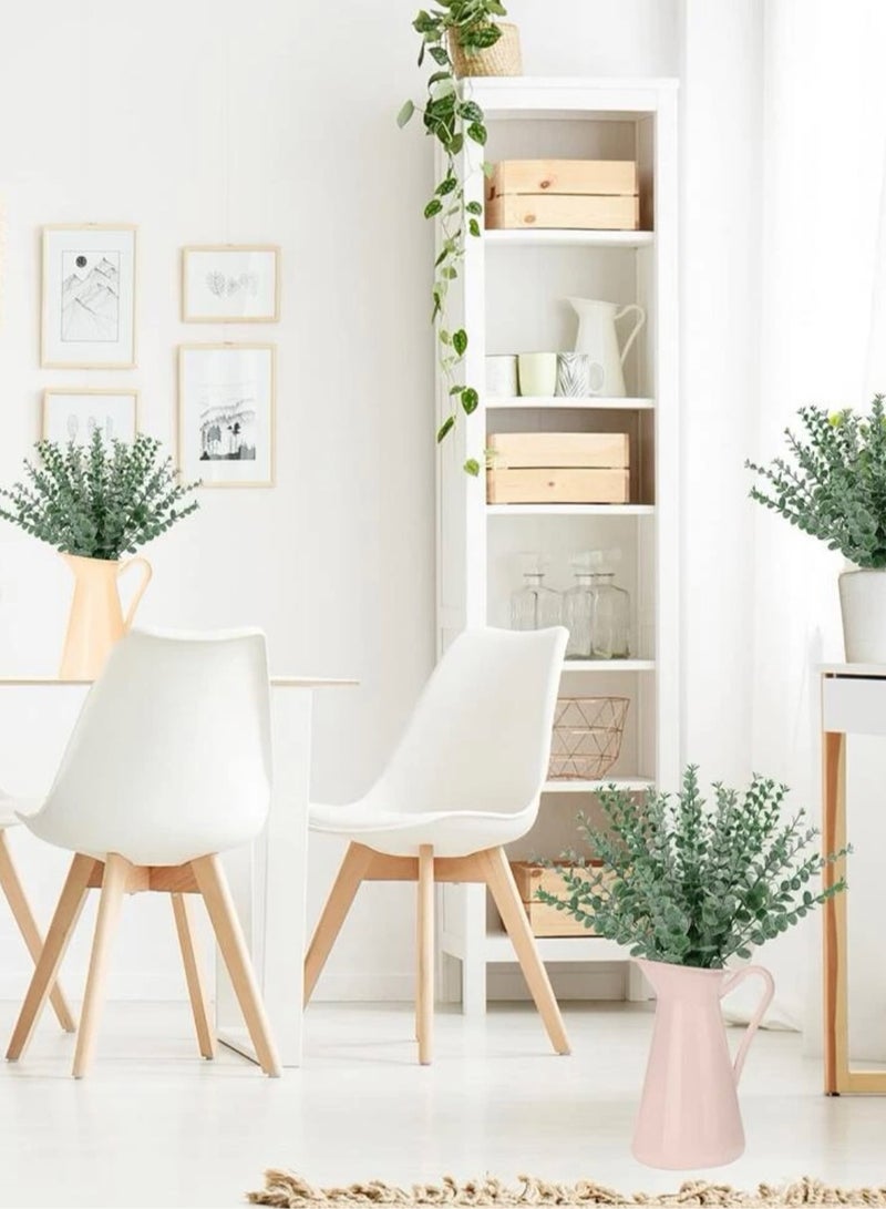 15 قطعة/نبات صناعي، فرع أوراق صناعية لديكور المنزل باللون الأخضر الداكن - Image 3