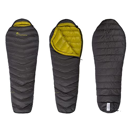 Mountaintop Ultralight Mummy Down Sleeping Bag 550 Fill Power Duck Down Suits for 50F 35F 20F for Camping Hiking Backpacking (Army Green 35F) - Image 5