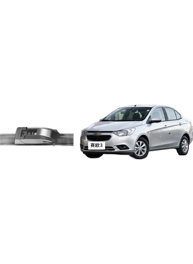 YITU Chevrolet Sail Dedicated Frameless Wiper Blades, For Sail 3, Sail 3 [2015 Model To Present], Original Size Windshield Wipers (1 Pair), A-Grade Rubber Strip - Image 2