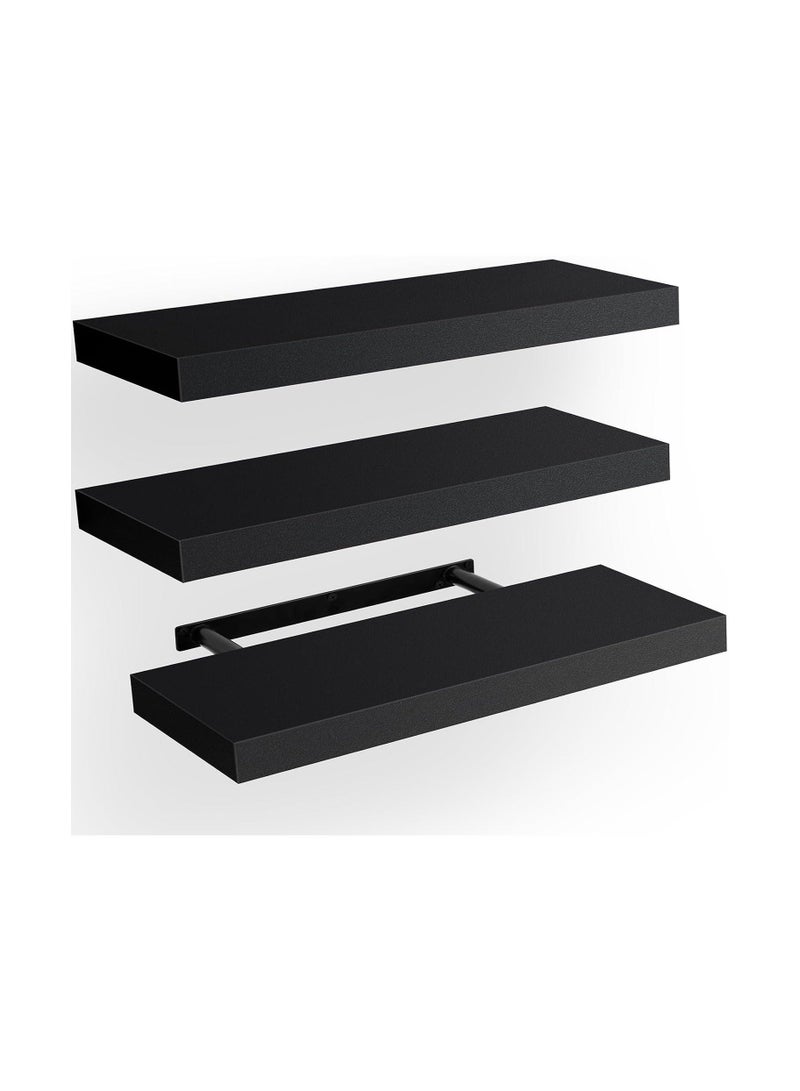 MIXDE 3-Piece Hanging Wall Shelves Book Set fot Home, 30,40,50 cm  - Image 3