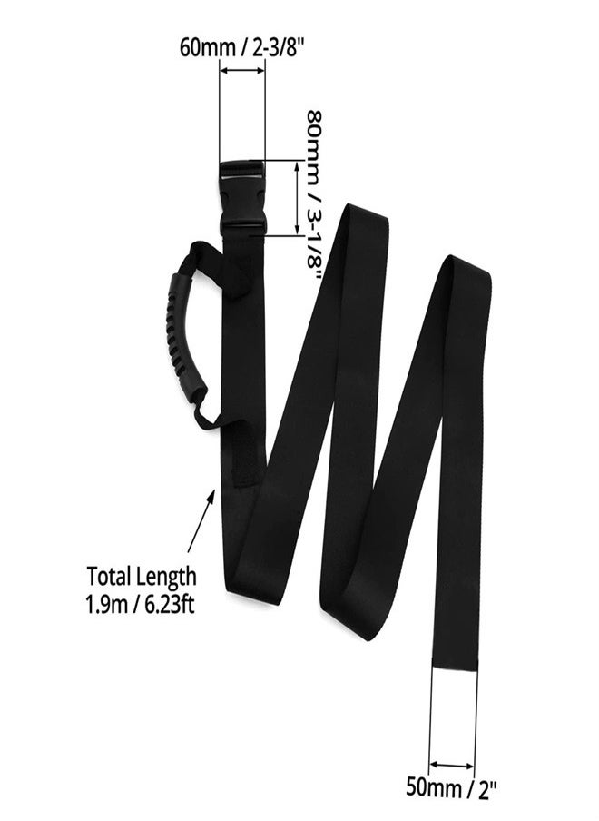 Carrying Strap with Handle Adjustable Belt Easy Safe Secure Lifting Moving Carry Strap for Heavy Boxes Groceries Luggage Strap