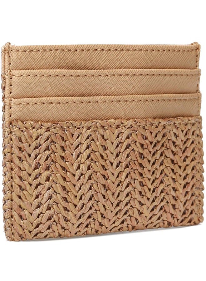 YIKOEE Straw Purse for Women Summer Beach Woven Bag With PomPom (Light Khaki) - Image 5