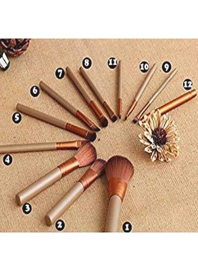 Lele? Makeup Brushes Kit Set of 12 with A Silver Storage Box and one brush cleaner egg shape - Image 4