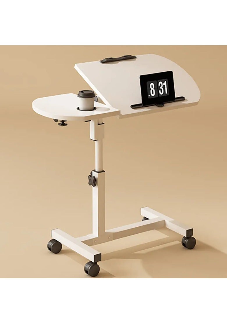 Y&D Lifting and Rotating Laptop Desk Adjustable Laptop Table Adjustable Standing Table With Wheels 60*40cm For Sofa Bedside Coffee Table  - Image 1