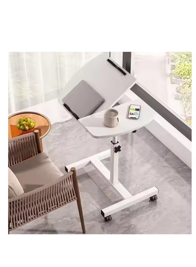 Y&D Lifting and Rotating Laptop Desk Adjustable Laptop Table Adjustable Standing Table With Wheels 60*40cm For Sofa Bedside Coffee Table  - Image 4