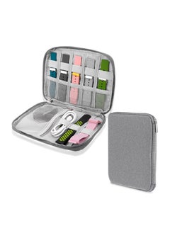 Watch Band Organizer Bag, Watch Straps Storage Case Waterproof Watch Band Holder Smart Watch Band Box Watch Straps Carrying Case Compatible with All Watch Bands and Accessories (Grey)