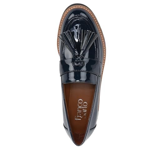 Franco Sarto Womens Carolynn Lug Sole Loafer with Tassel Detail, Inky Navy, 10 M - Image 5