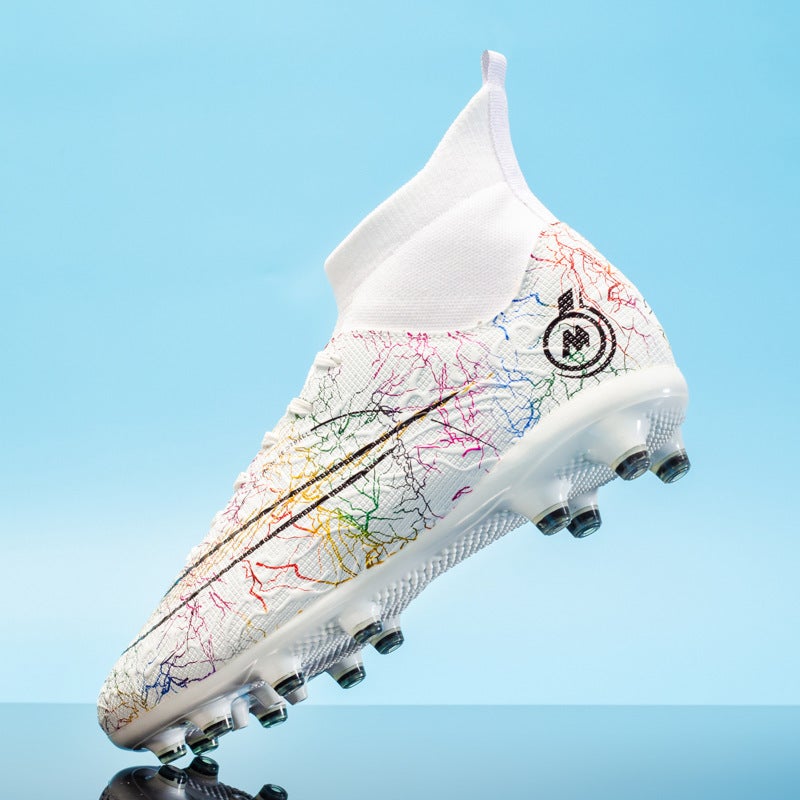 High-Top Football Shoes Men Tf Broken Nail Ag Long Nail Children Primary And Secondary School Students Youth Competition Training Sneaker - Image 4