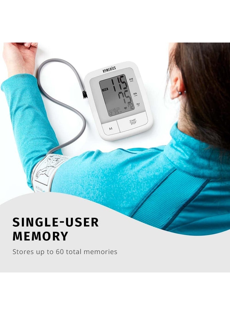 HoMedics HoMedics Automatic Arm Blood Pressure Monitor Clinically Proven Accurate Quick and Comfortable Readings 60 Memories OneSize Arm Cuff Fits Most Excessive Body Motion Detector  - Image 3
