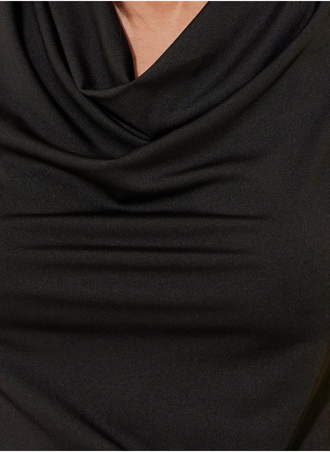 Take Two Solid Cowl Neck Regular Fit Cami T-Shirt  - Image 3