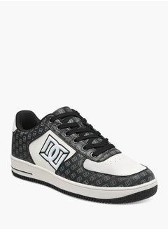 DUCHINI Men's Monogram Print Sneakers with Lace-Up Closure  - Image 2