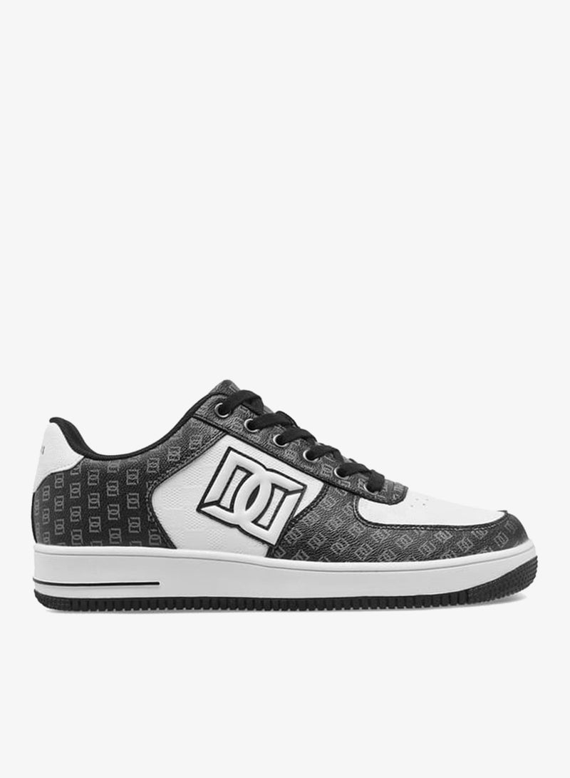 دوتشيني سنيكرز رجالي بطبعة شعار مع إغلاق برباط - Image 1