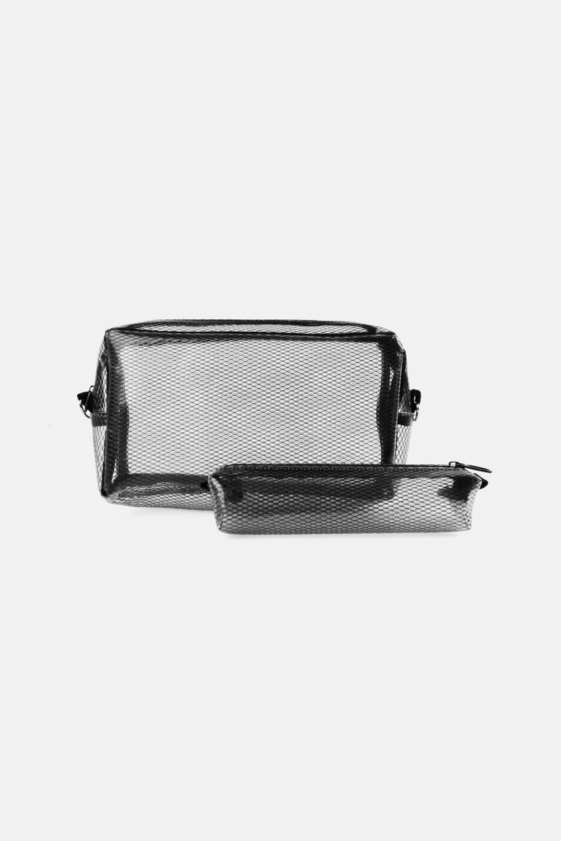 YOTO 2 Piece EVA Storage Pouch Set, Black  - Image 1
