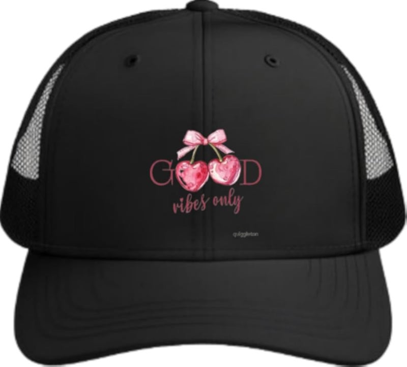 GOOD vibes only Planets unisex baseball cap Black