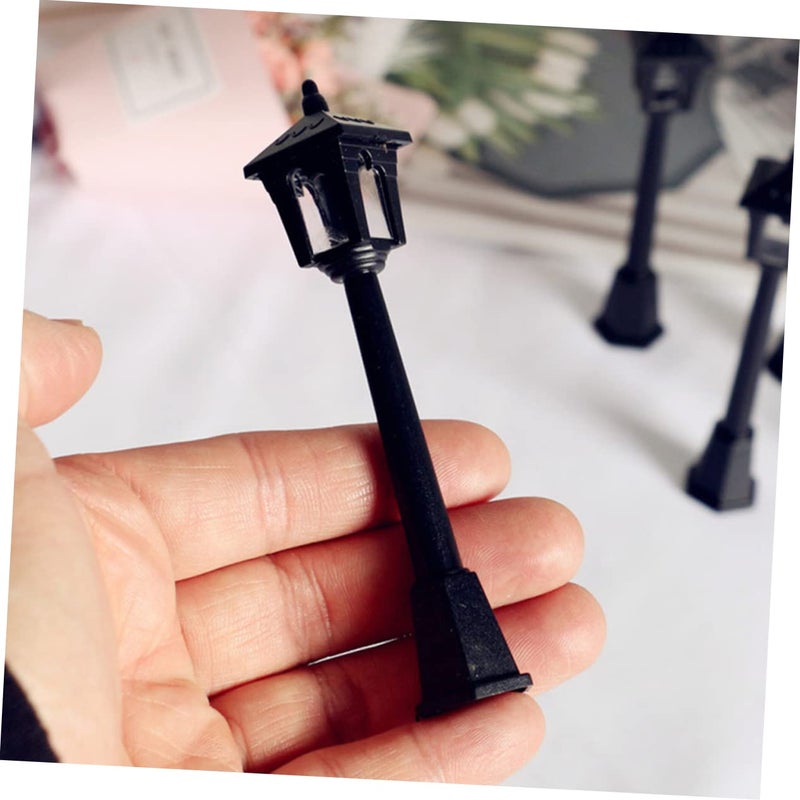 Miniature Street Lamps Set Of 6 For Dollhouse Indoor Outdoor Vintage Landscape Decor - Image 5