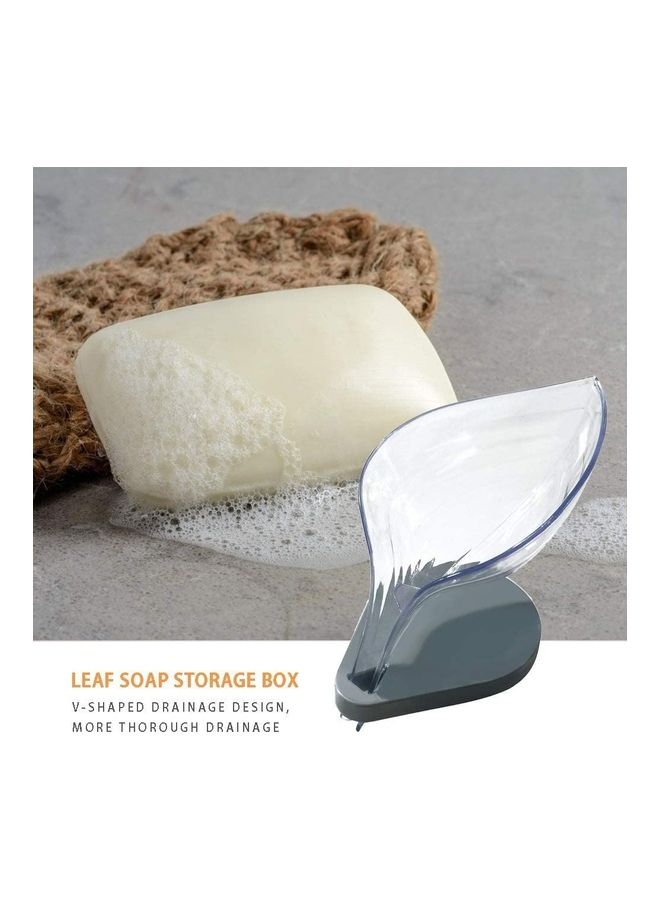 ISank Leaf Soap Holder Transparent 12cm - Image 3