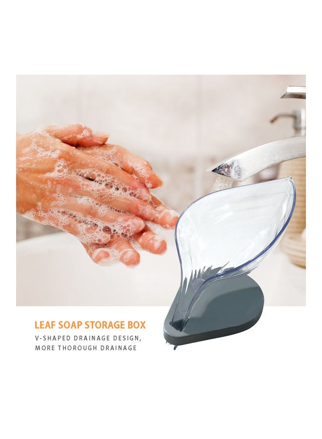 ISank Leaf Soap Holder Transparent 12cm - Image 2