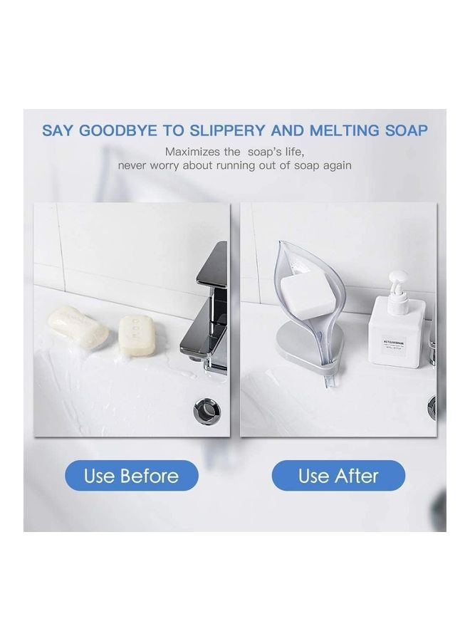 ISank Leaf Soap Holder Transparent 12cm - Image 4