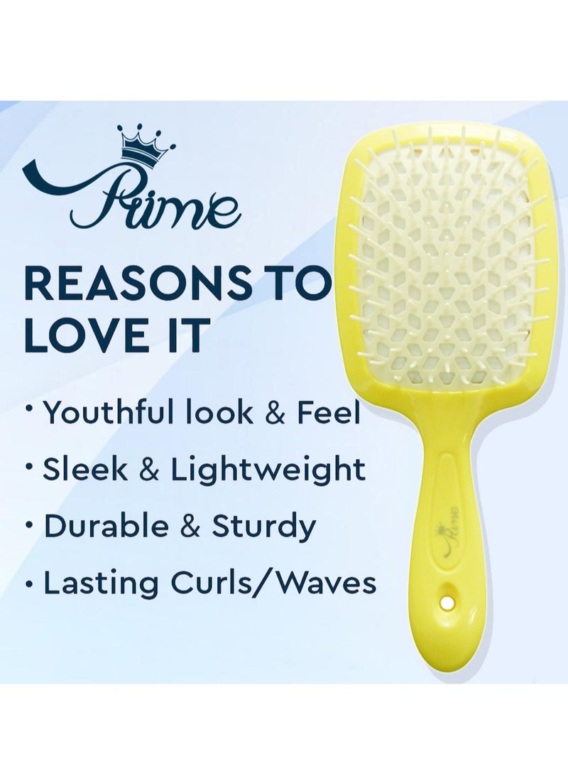 Hair Brush Professional Detangler Superbrush Scalp Massage Comb Paddle Vented Brush for All Hair Types for Men and Women + Hair Edge Brush Eyelash Comb Edge Control Brush Styling Eyebrow Brush