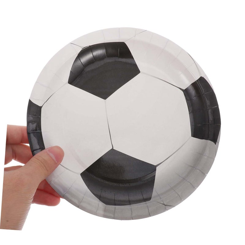 Disposable Soccer Party Dinnerware Set 40 Pcs Football Plates Napkins For Kids Birthday - Image 4