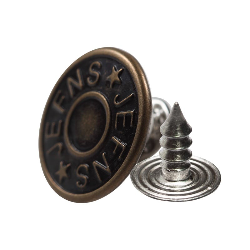 MASONEE 20 Set 17mm Replacement Jeans Buttons Metal Snap Denim Buttons Kit with Rivets - Image 3