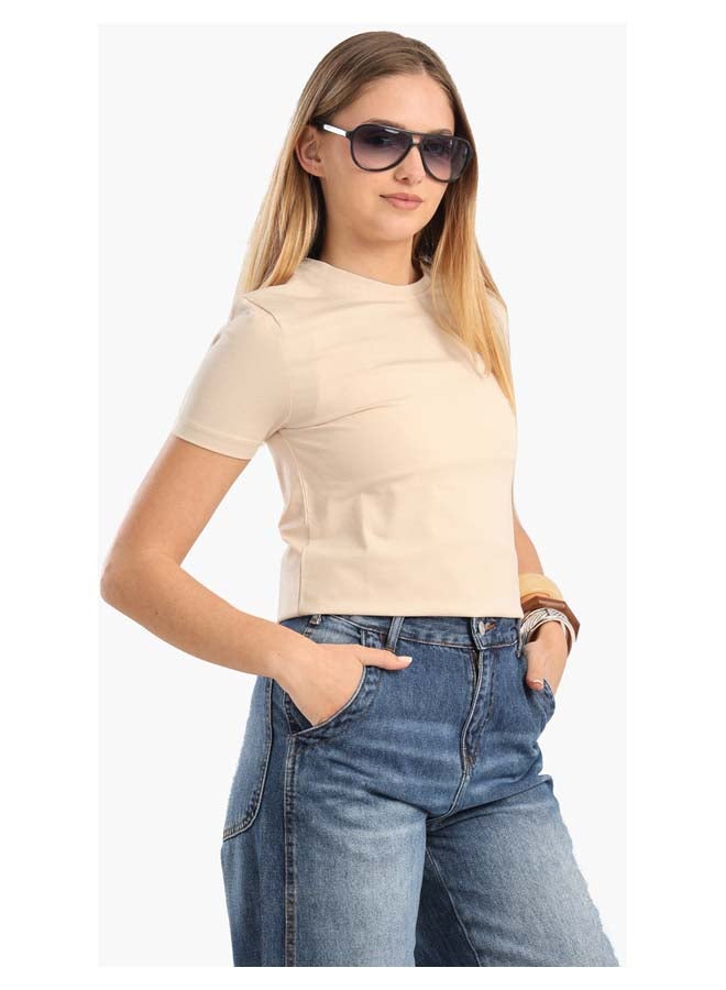 Carina Cotton Basic Slip On T-Shirt - Image 2