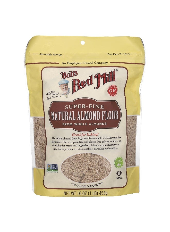 Bobs red mill Bob's Red Mill, Natural Almond Flour, Super Fine, 16 oz (453 g) - Image 1