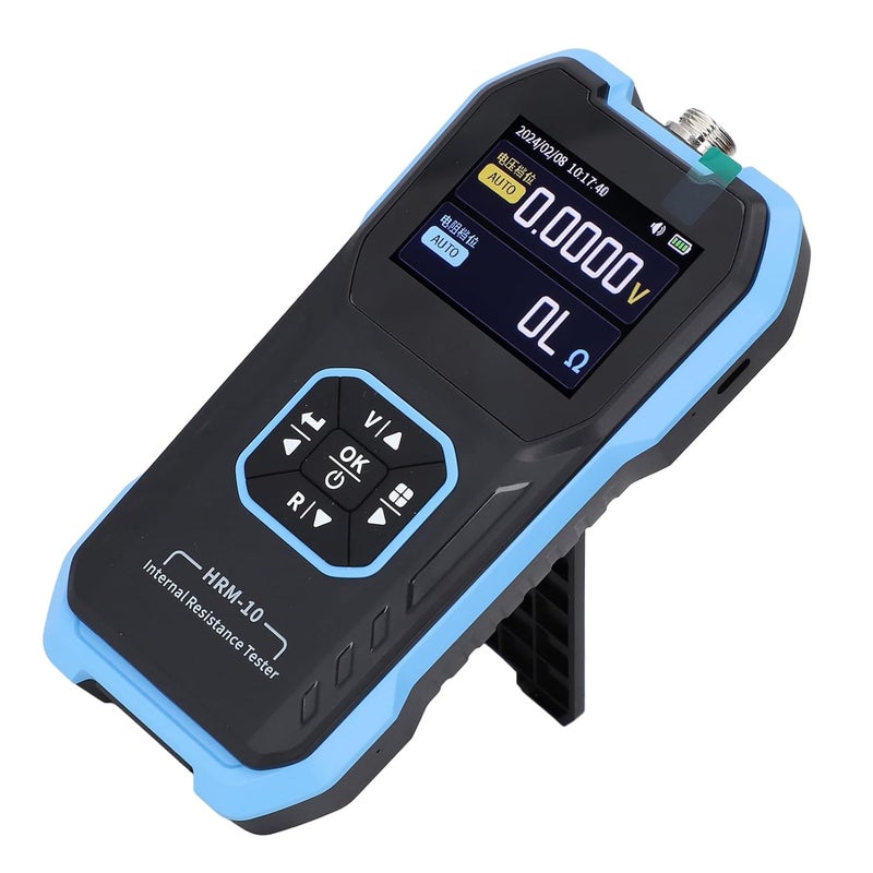 DC 0 to 100V and 0 to 200 Ohm Resistance Range, 4 Wire Kelvin Connection Battery Internal Resistance Tester and Voltage Meter with Color Screen Battery Monitor for Automotive - Image 5
