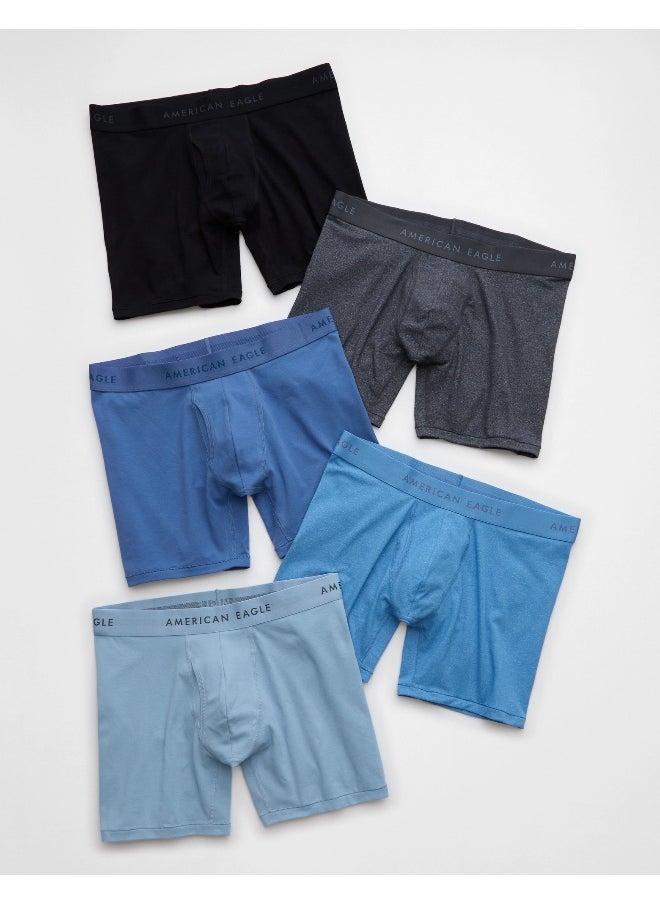 American Eagle AEO Men's 6" Classic Boxer Brief 5-Pack  - Image 1