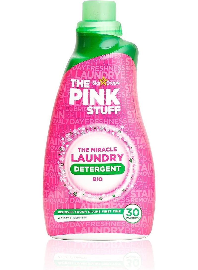 PINK STUFF The Pink Stuff Star Drops - Laundry Liquid Detergent 32 wash Bio - 960ml - Image 1