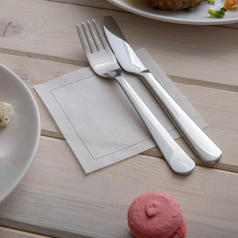 Restaurantware مناديل كوكتيل مشروبات قطنية عضوية من رستورانتوير - ناعمة ومتينة 4.5" × 4.5" مناديل ورقية بلون الإكرu - قابلة للتخلص وإعادة التدوير - لفة 50 قطعة - رستورانتوير - Image 3