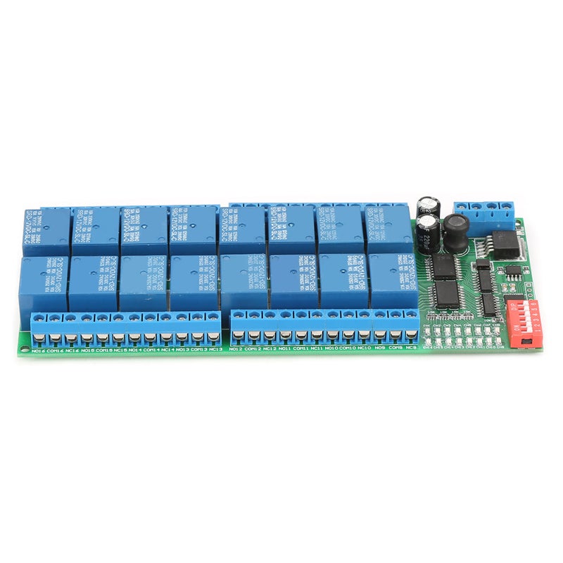سونجلي وحدة الترحيل RS485 ذات 16 قناة بتيار مستمر 12 فولت - وضع التحكم MODBUS RTU بـ 6 أوضاع أوامر مع أقصى تأخير 255 ثانية للتحكم الآلي عبر PLC - Image 1
