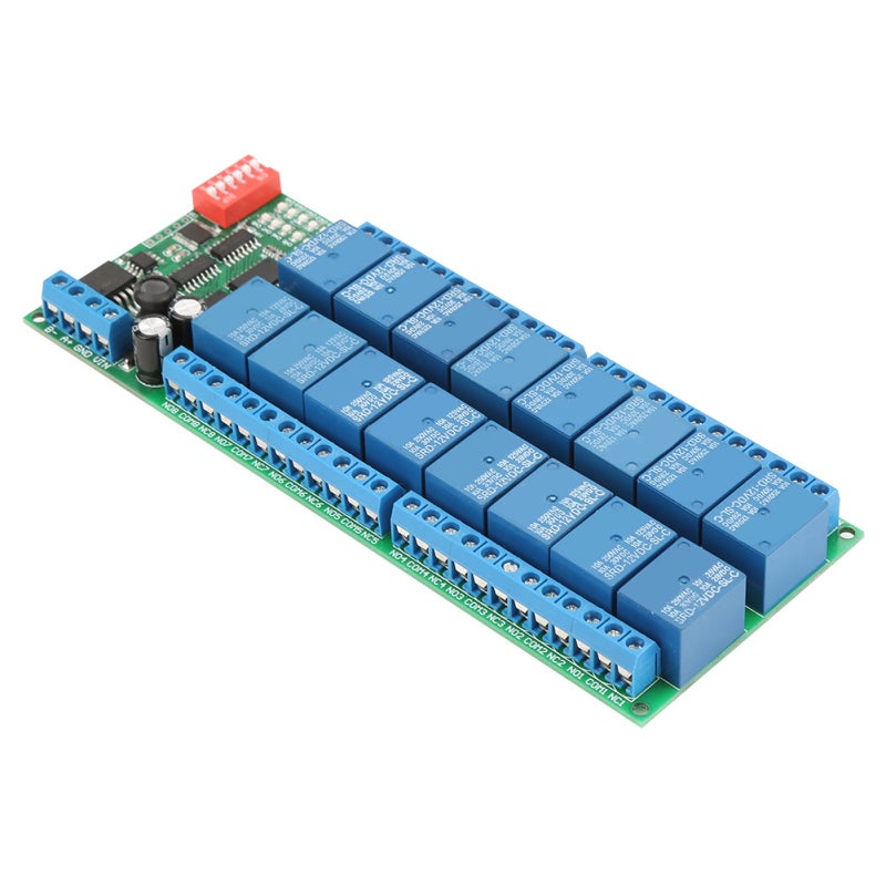 سونجلي وحدة الترحيل RS485 ذات 16 قناة بتيار مستمر 12 فولت - وضع التحكم MODBUS RTU بـ 6 أوضاع أوامر مع أقصى تأخير 255 ثانية للتحكم الآلي عبر PLC - Image 4