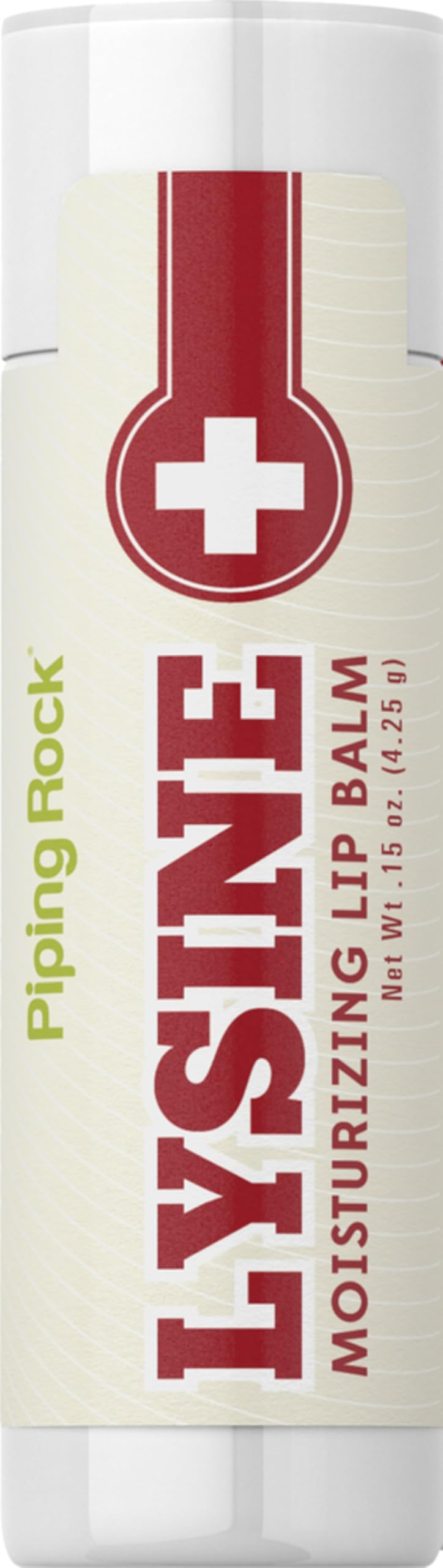 Piping Rock Lysine Lip Balm Stick | 0.15 Oz | Moisturizing and Soothing Ointment | Non-GMO, Gluten Free