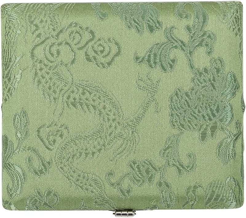 Tangxi Wooden Oboe Case Holder Box for 6pcs Oboe Reeds Silk Cloth Cover Case Holder Storage(Green) - Image 5