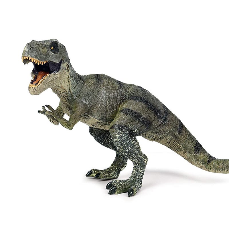 RCOMG Dinosaur Toy Tyrannosaurus Rex Realistic Dino Figure TRex Toy Plastic Educational Prehistoric Animal Dinosaur Figurines for Kids Toddlers Green - Image 3
