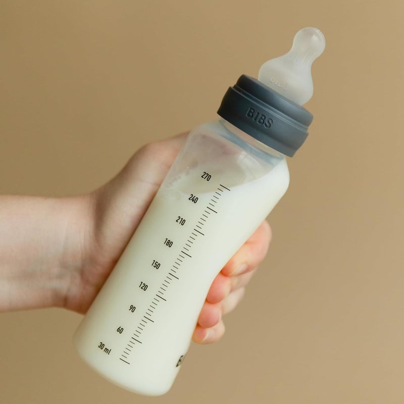 BIBS Baby Bottle 150 ml Silicone Teat - Baby Bottle Set Anti-Colic BPA Free Slow Flow Lightweight and Easy to Clean Suitable for Newborns from 0 Years - Sage - Image 5