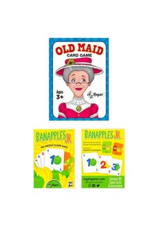 Regal Games Regal Games Banapples Jr. & Old Maid Kids Card Games Ages 4 5 6 7 8+ | Family Fun Playing Card Set (80 Game Cards, 2 Pack)  - Image 1