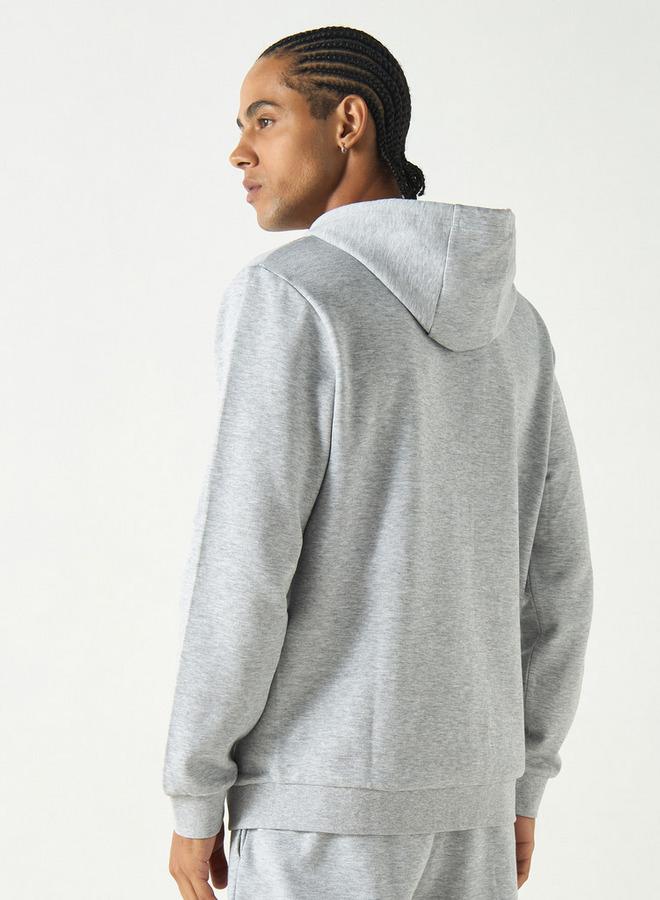 كابا سويت شيرت سادة بقبعّة وجيوب من جونيورز - Image 3