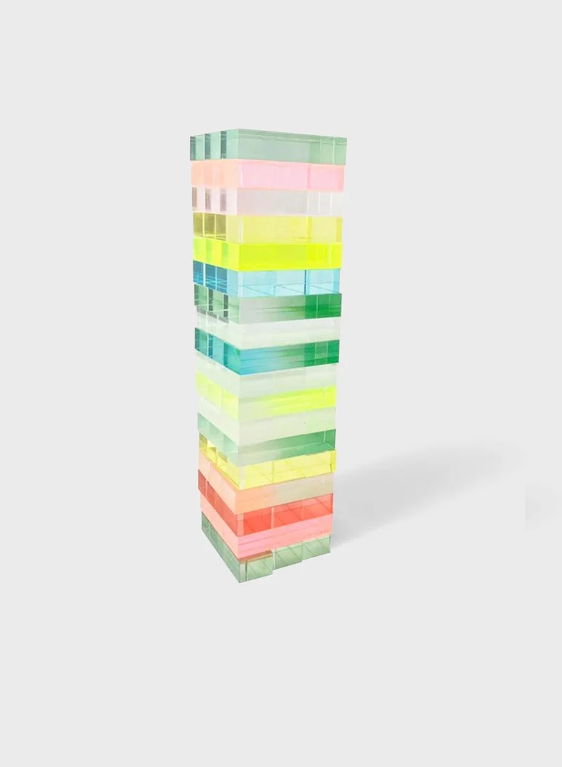 SUNNY LIFE Lucite Aurora Jumbling Tower