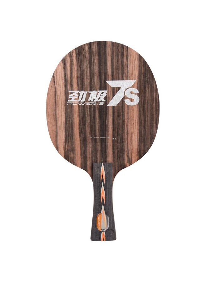 Dhs Jingji 7S Ebony Table Tennis Blade, 6-Star 7-Star Quality Table Tennis Racket, Diy Set, Penhold Grip - Image 1