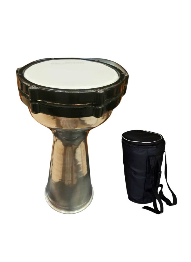Al-Karz Music Professional Syrian Mrawas Drum with Padded Carry Bag 