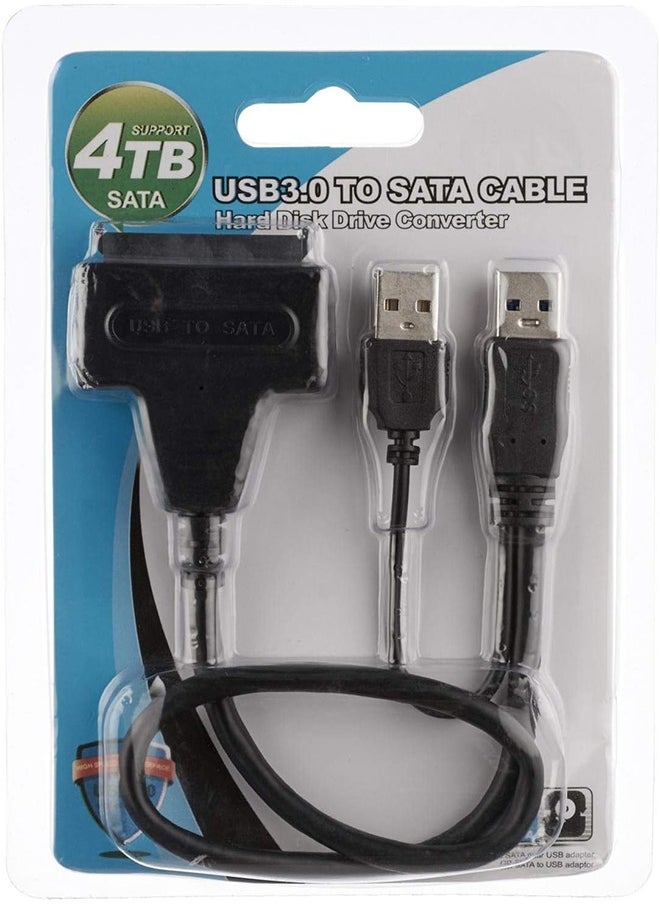 Generic USB 3.0 to SATA Adapter Cable for External Hard Drives - Versatile and Highly Compatible  - Image 1