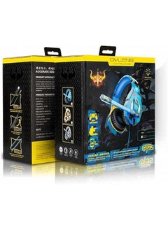 OVLENG "OVLENG Gaming Headset with Surround Sound, LED Light, Noise Cancelling Mic, Compatible with PC, PS4, Xbox One, Smartphones - Blue Camo"  - Image 1