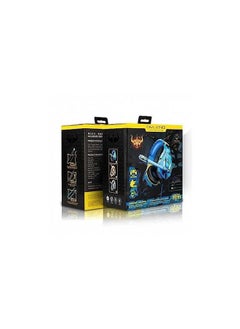 OVLENG "OVLENG Gaming Headset with Surround Sound, LED Light, Noise Cancelling Mic, Compatible with PC, PS4, Xbox One, Smartphones - Blue Camo"  - Image 2